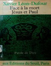 FACE À LA MORT JÉSUS ET PAUL